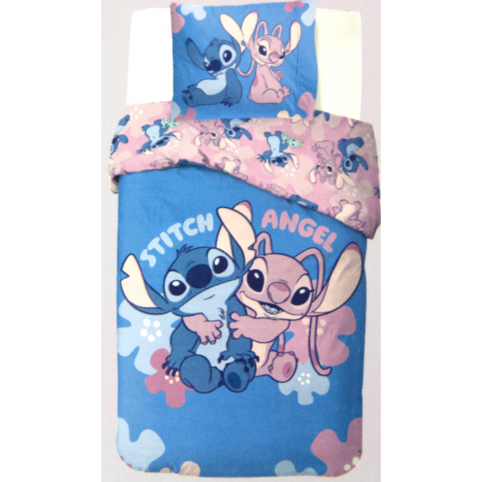 Disney Lilo and Stitch Kinderbettwäsche Wendebettwäsche LIS001 135x200 cm + 80x80 cm